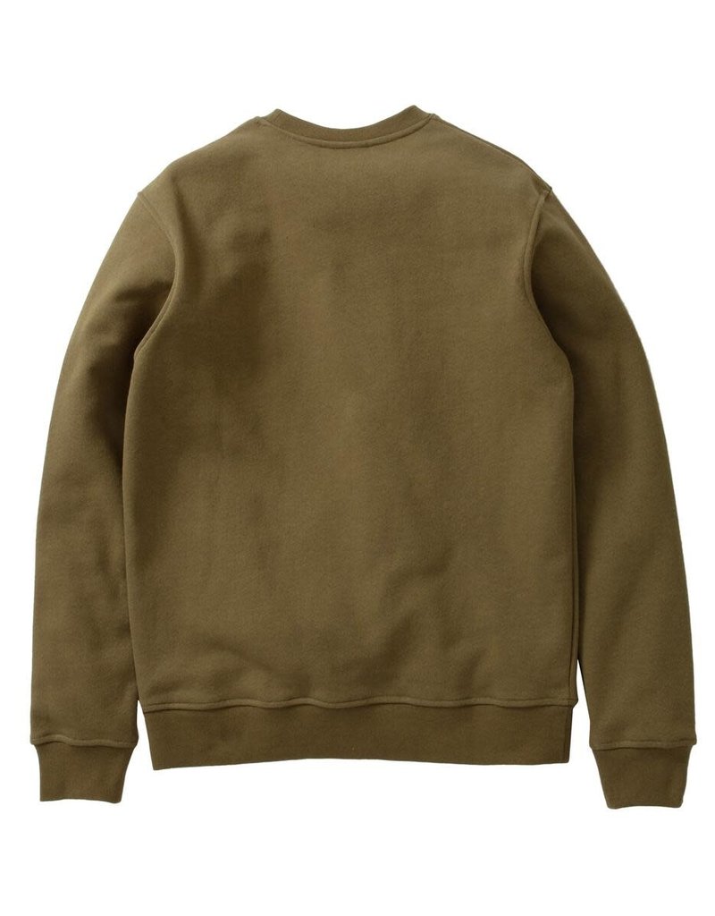 STAPLE OLIVE LABEL CREWNECK