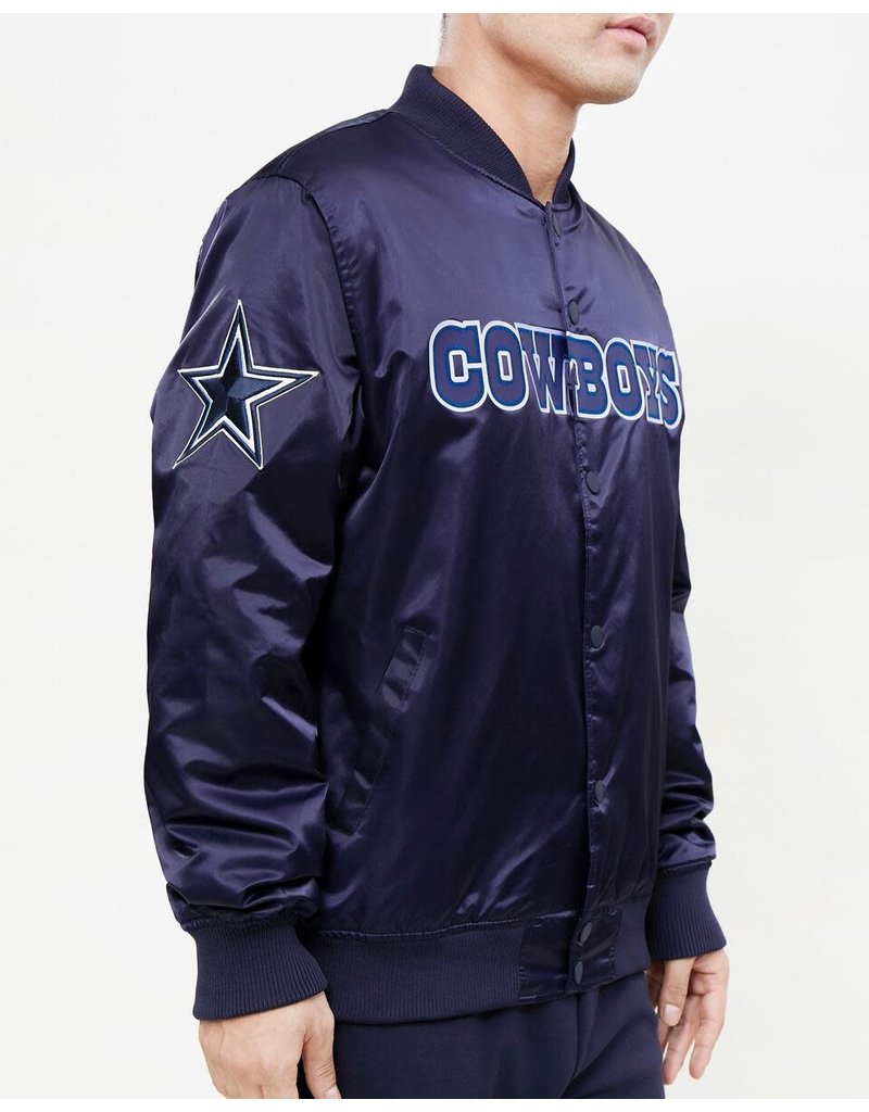 PRO STANDARD DALLAS COWBOYS WORDMARK SATIN JACKET