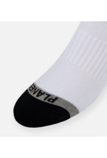 PAPER PLANES BY ROC NATION Wht Embroidery Logo Patch Stripe Socks