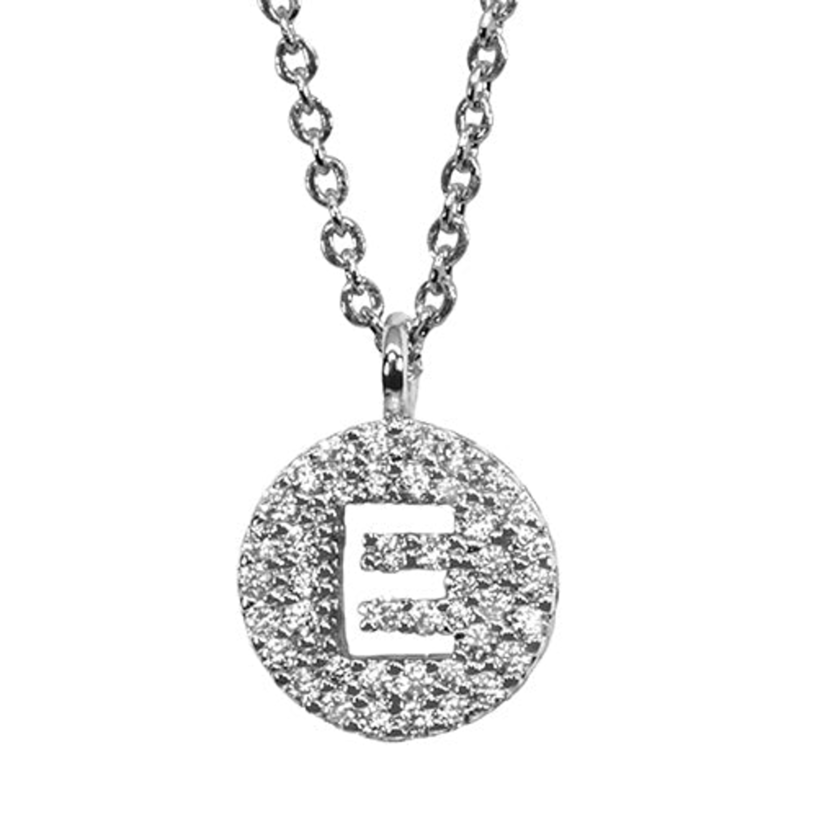 Maya J Love Letter Initial Disc Necklace - A-E