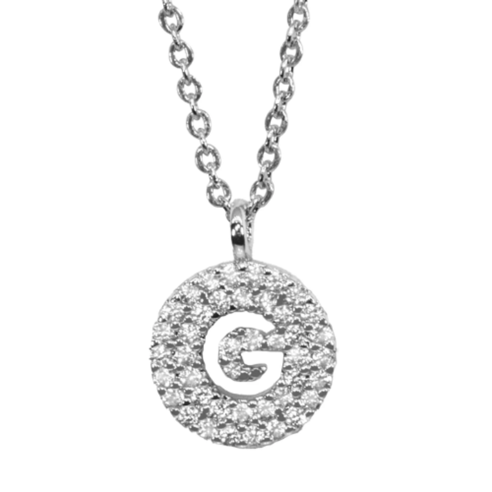 Maya J Love Letter Initial Disc Necklace - F-J