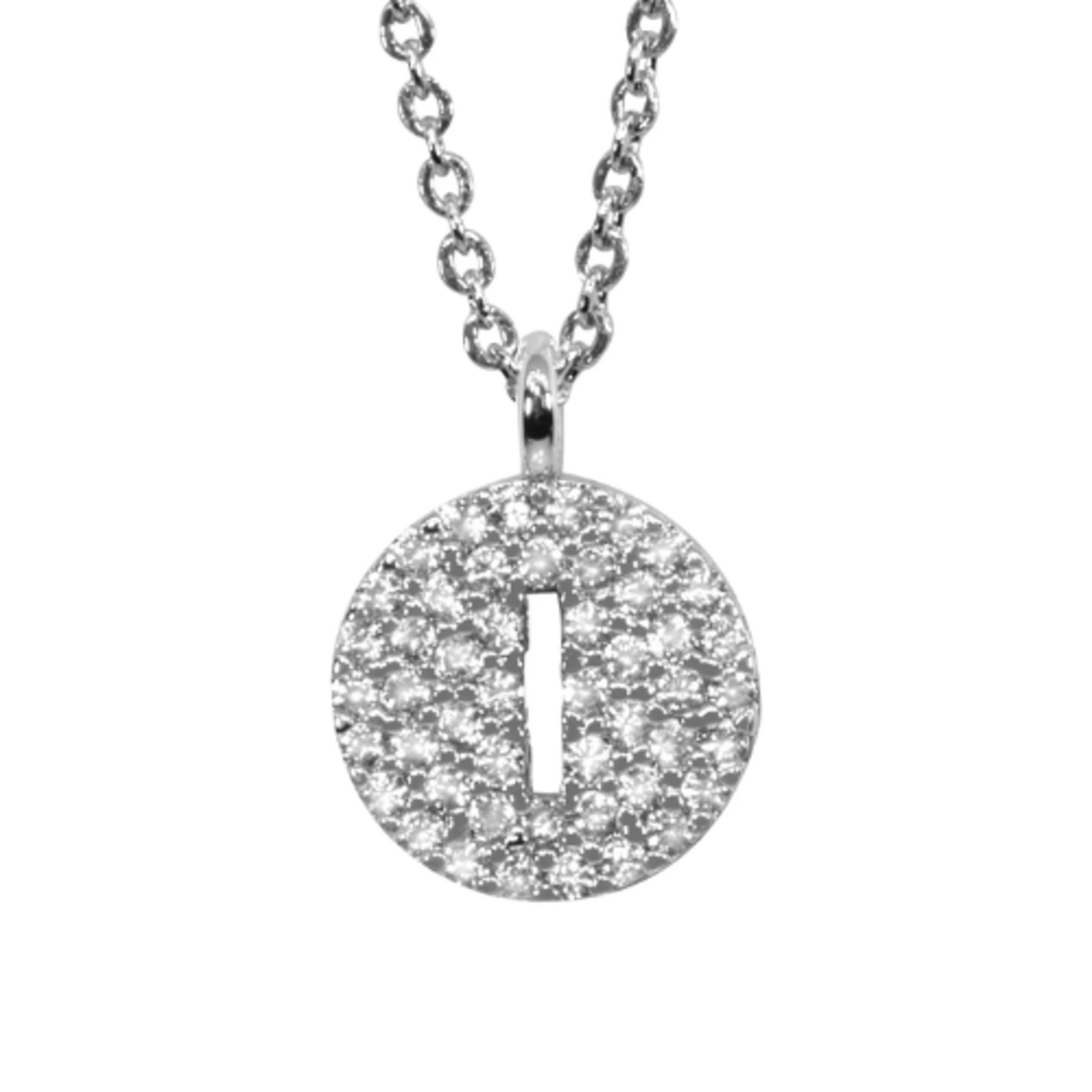 Maya J Love Letter Initial Disc Necklace - F-J