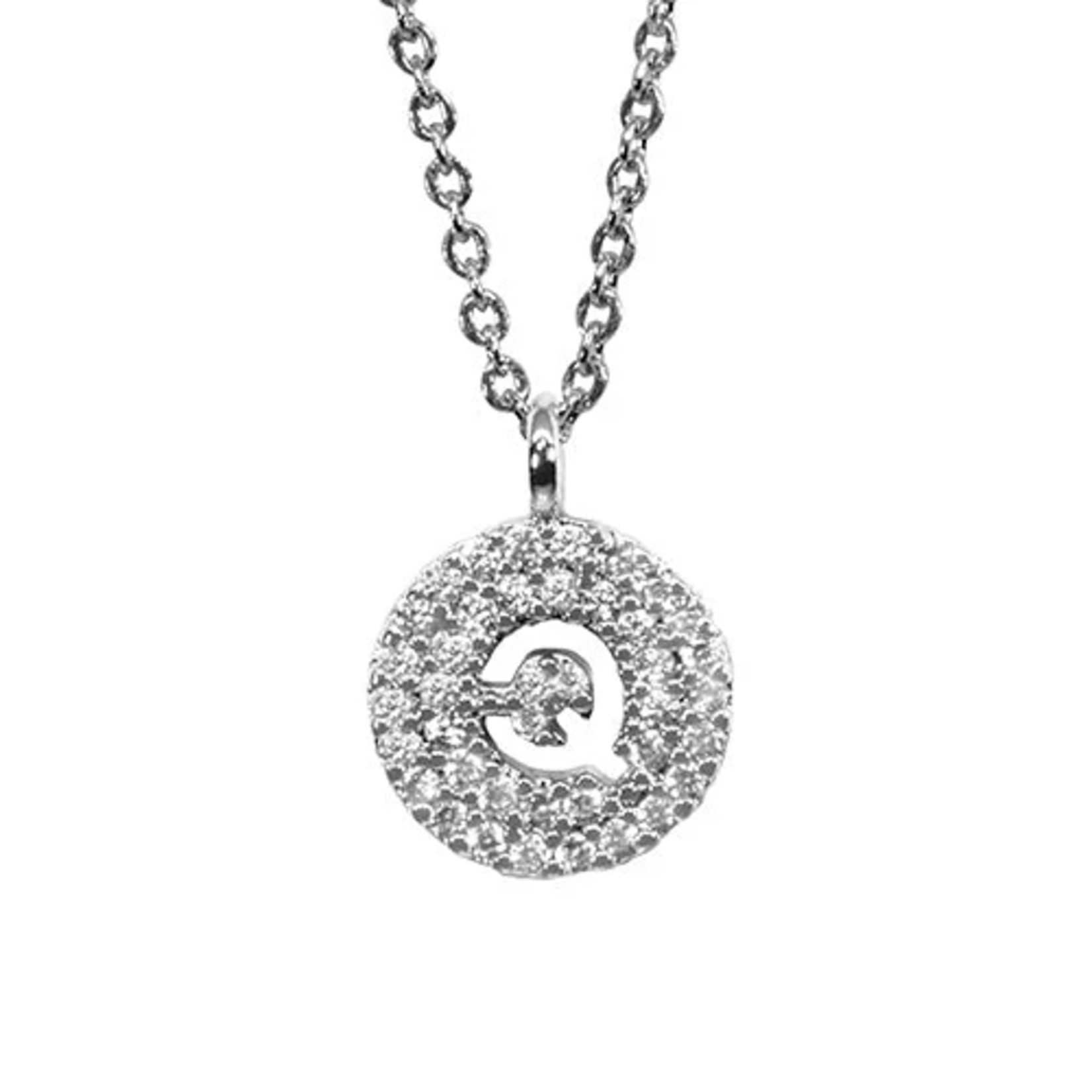 Maya J Love Letter Initial Disc Necklace - P-T