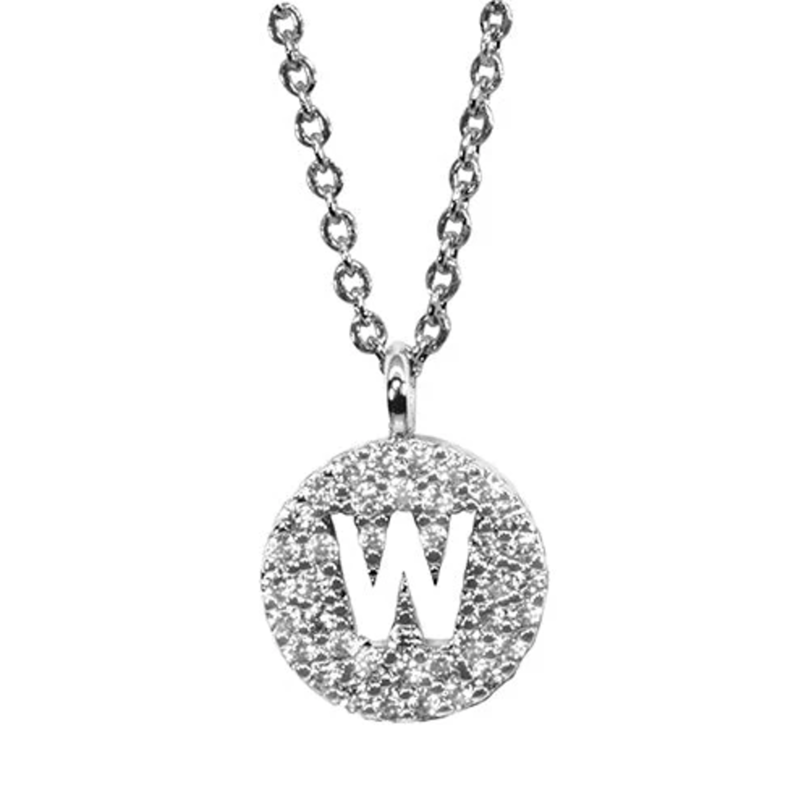 Maya J Love Letter Initial Disc Necklace - U-Z