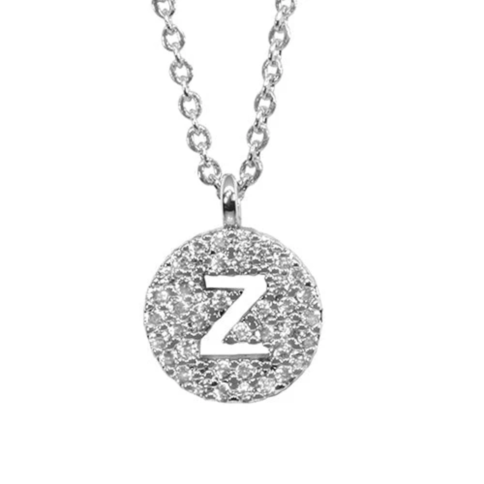 Maya J Love Letter Initial Disc Necklace - U-Z