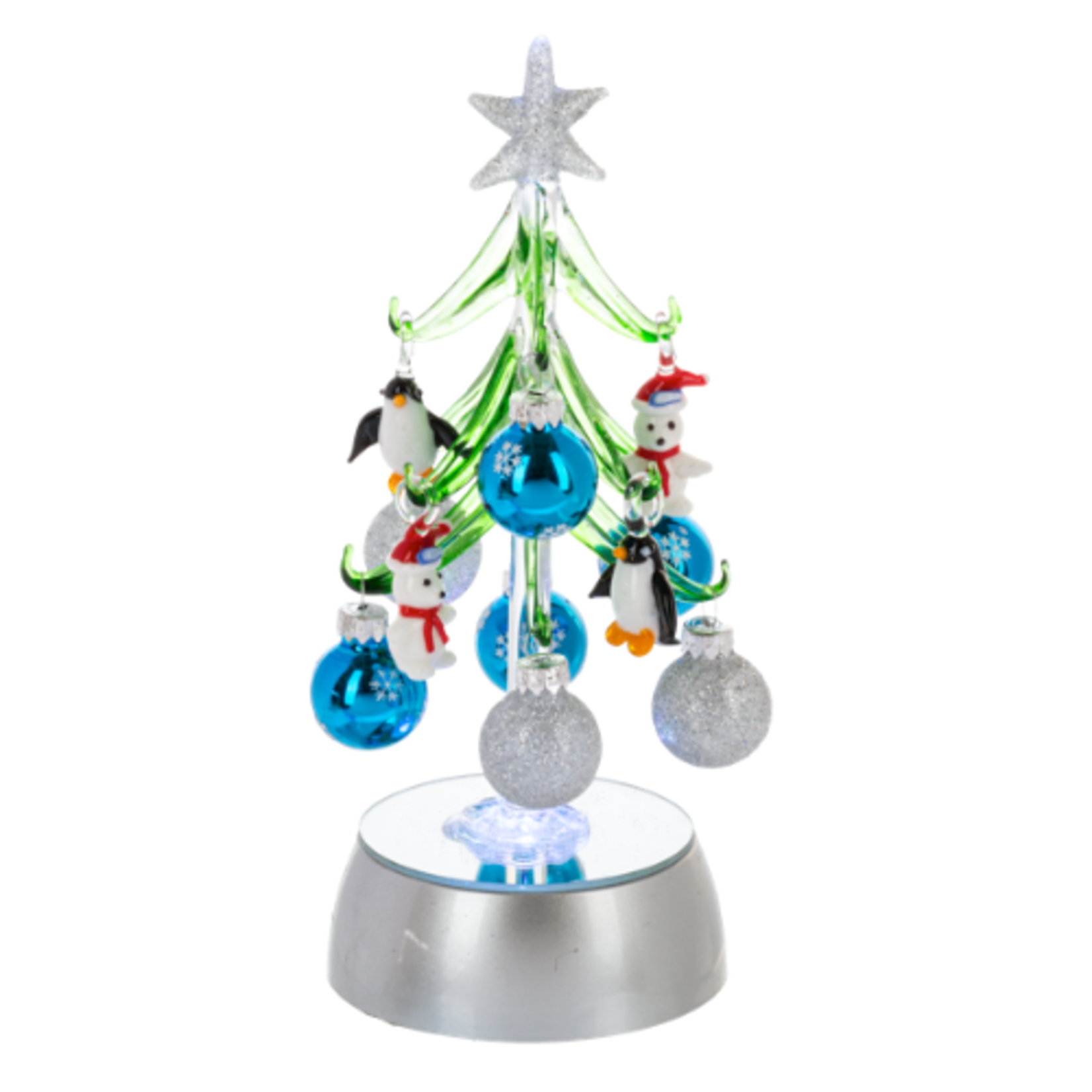 Light Up Christmas Tree w/ Ornaments - Winter - Assorted