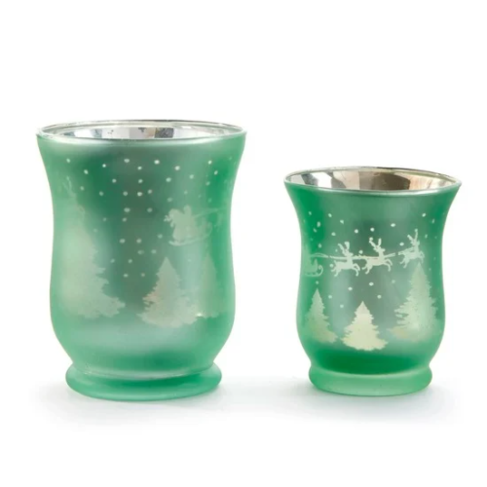 Giftcraft Christmas Green Candle Holder