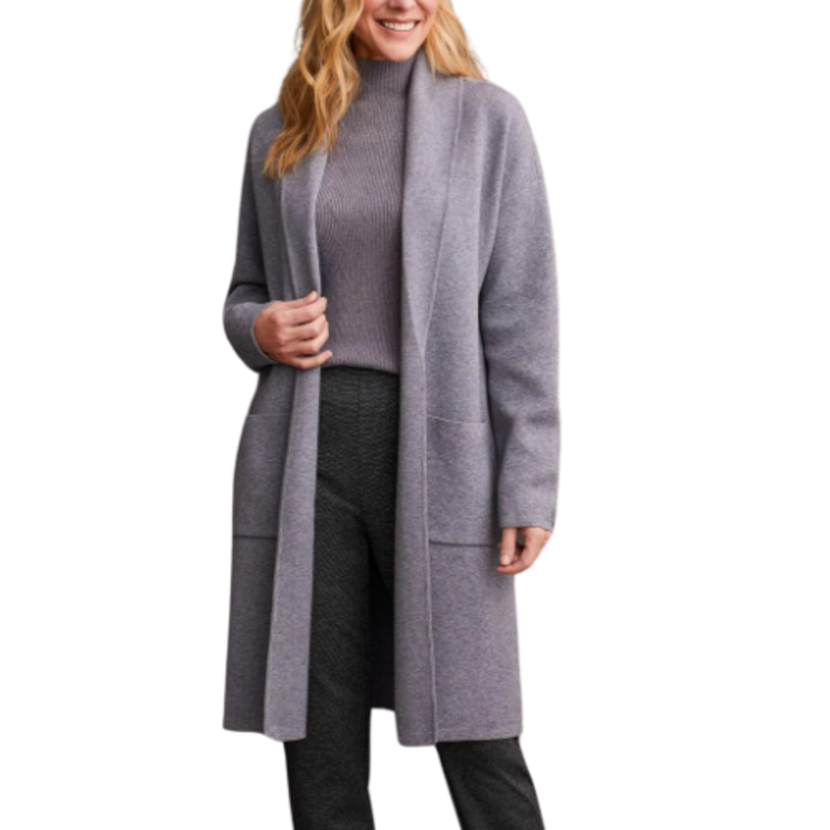 Tribal Tribal - Long Sleeve Coatigan w/ Pockets