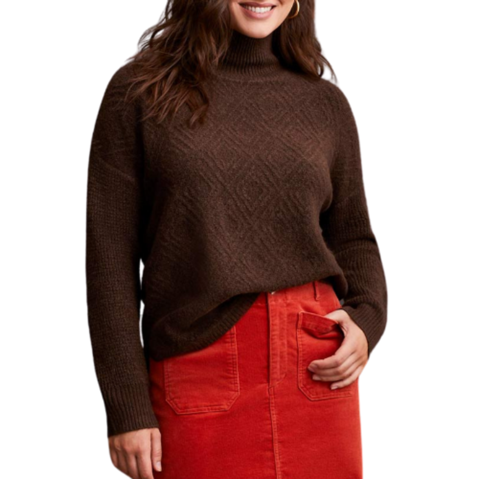 Tribal Tribal - Long Sleeve Mock Neck Sweater