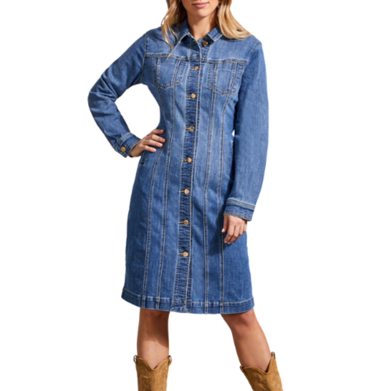 Tribal Tribal - Super Stretch Denim Hourglass Dress -