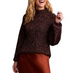 Tribal Funnel Neck Oversize Sweater
