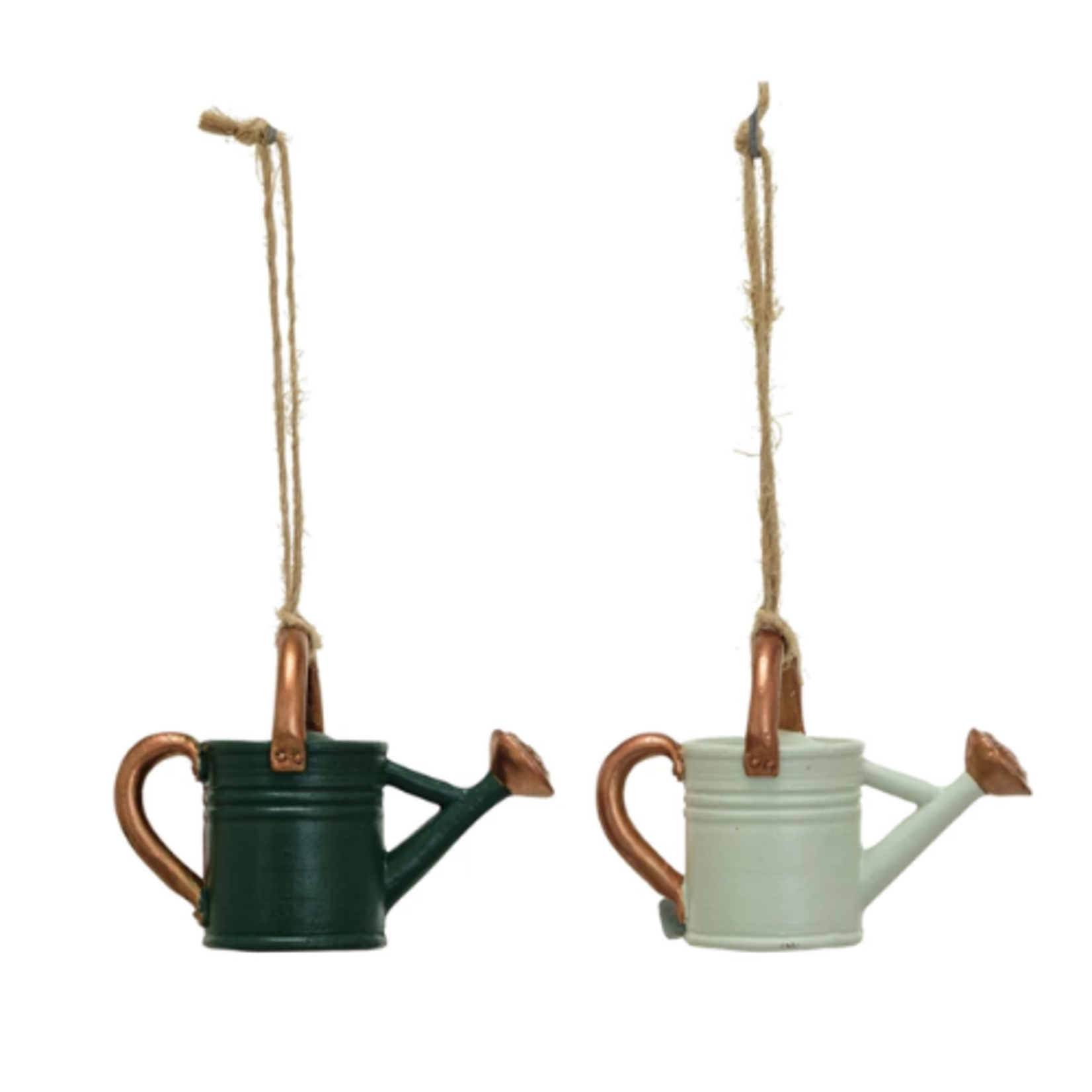 Creative Co-Op Resin Watering Can Ornament - Assorted Colors