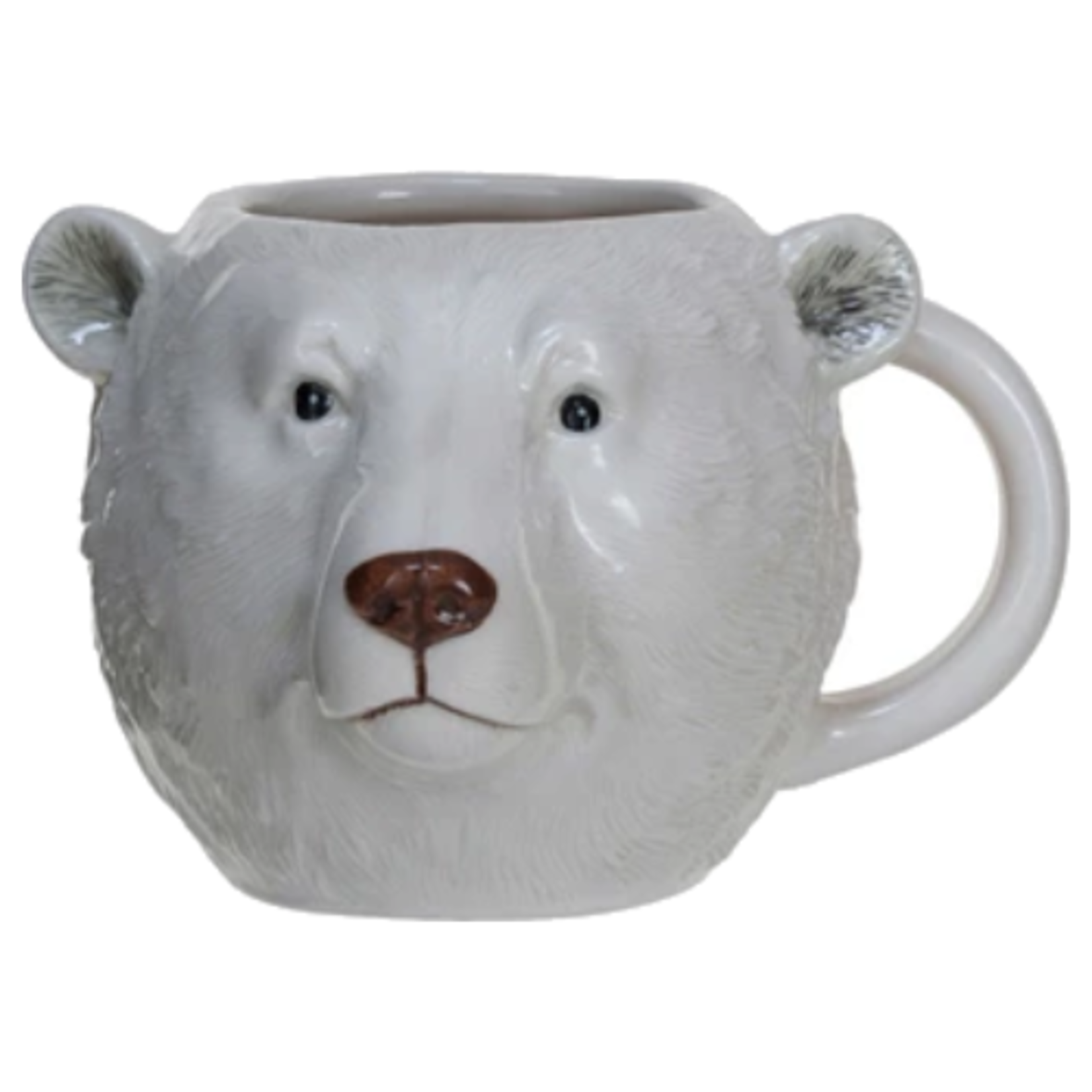 Creative Co-Op 12 oz. Stoneware Animal Head Shaped Mug