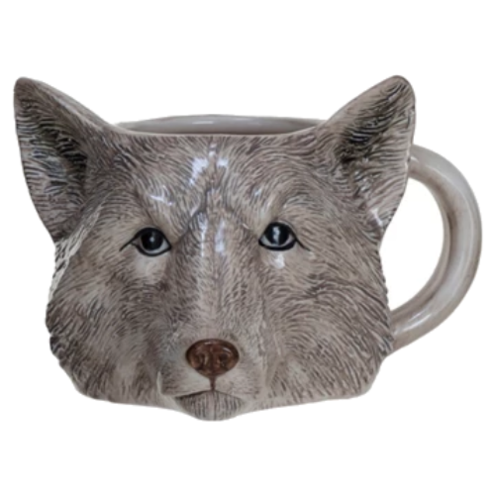 Creative Co-Op 12 oz. Stoneware Animal Head Shaped Mug