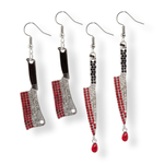 Giftcraft Bedazzled Bloody Knife Earrings