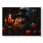 LED Witchy Cat Artwork