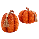 Giftcraft Pumpkin Decoration w/ Tassel - Assorted Styles