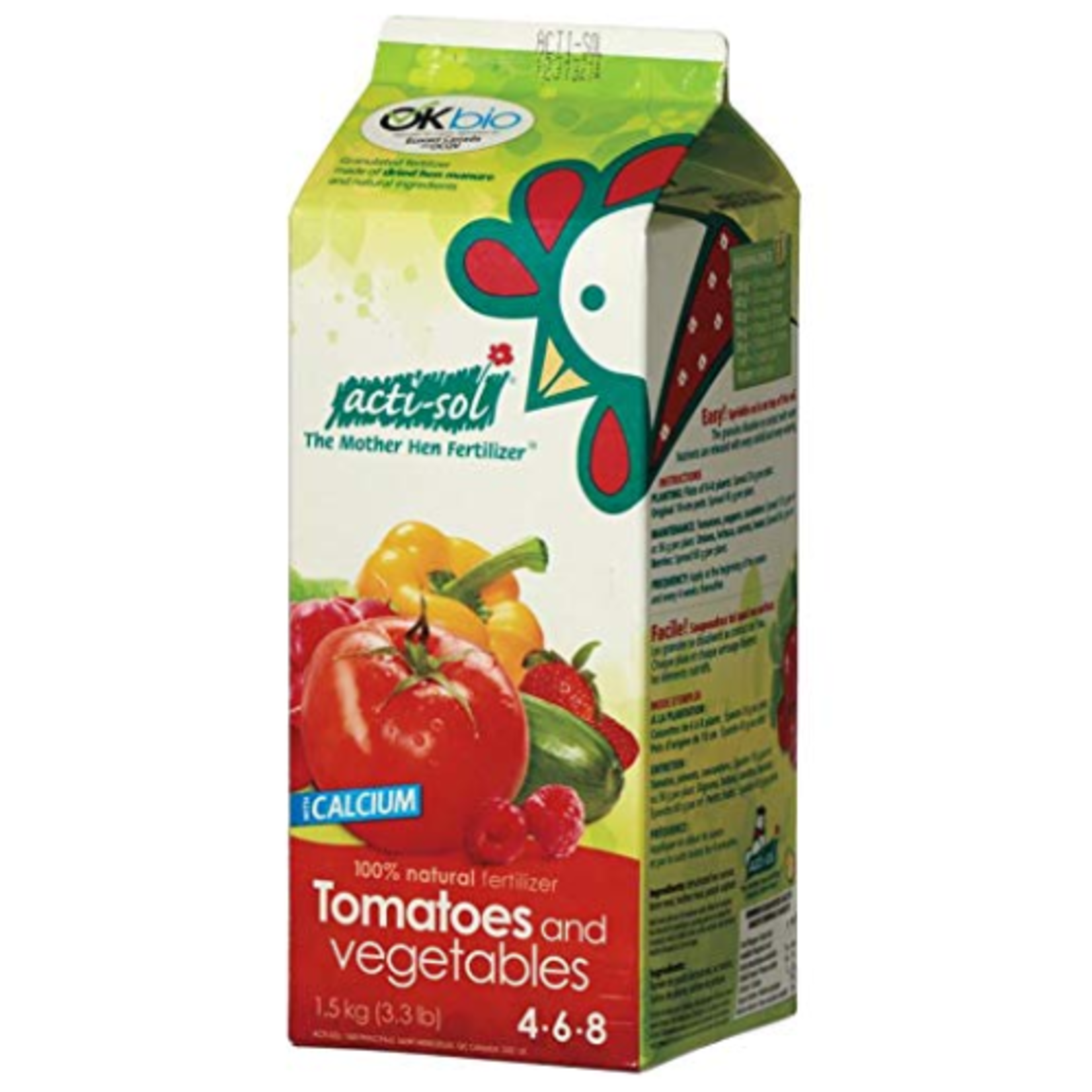 Acti-Sol - Tomatos and Vegetables 4-6-8 - 1.5kg
