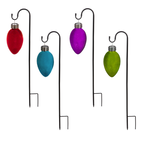 Solar Mercury Glass Christmas Light w/ Shepherd's Hook