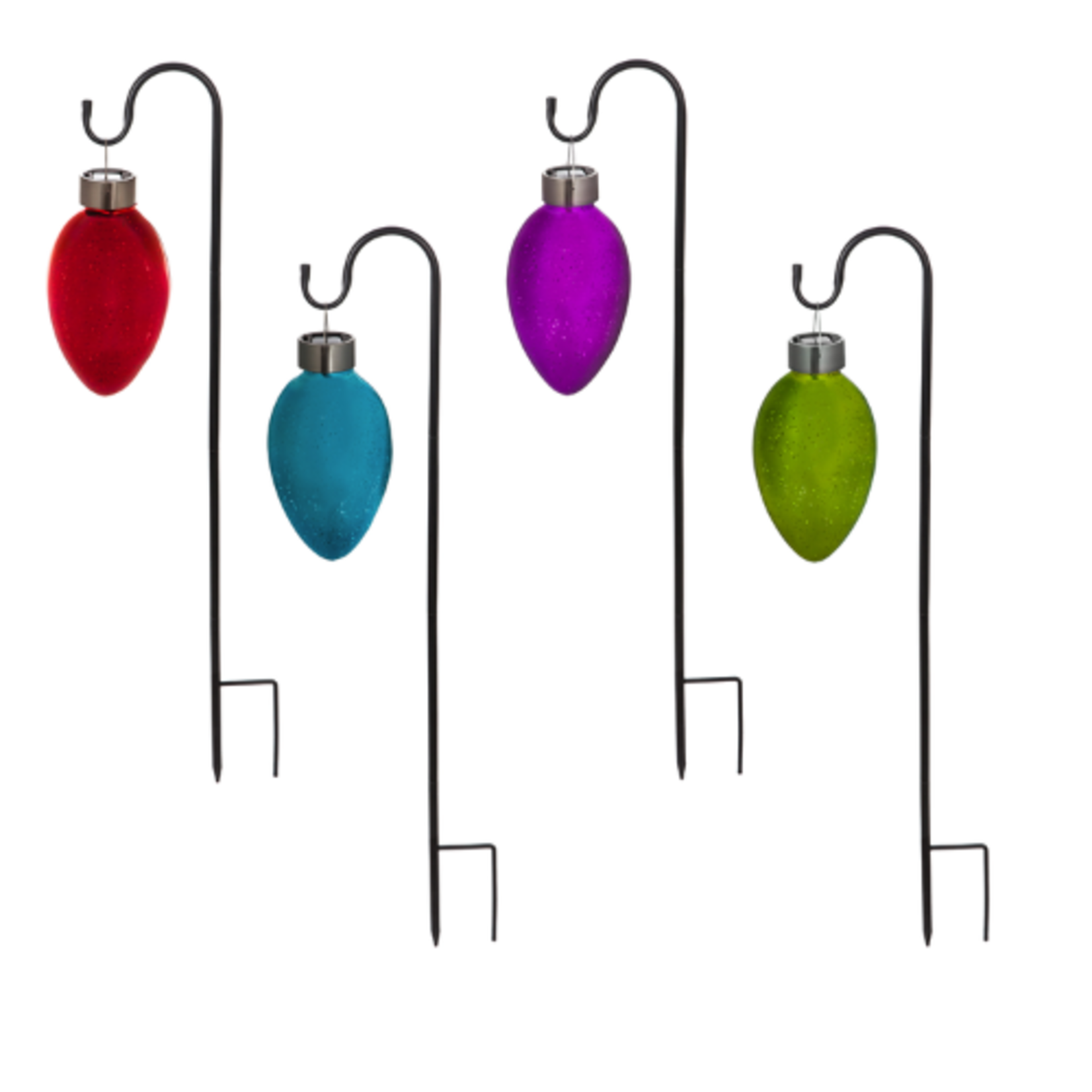 Evergreen Enterprises Solar Mercury Glass Christmas Light w/ Shepherd's Hook
