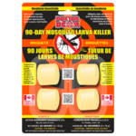 Doktor Doom 90-Day Mosquito Larva Killer - Briquette - 4 x 14g