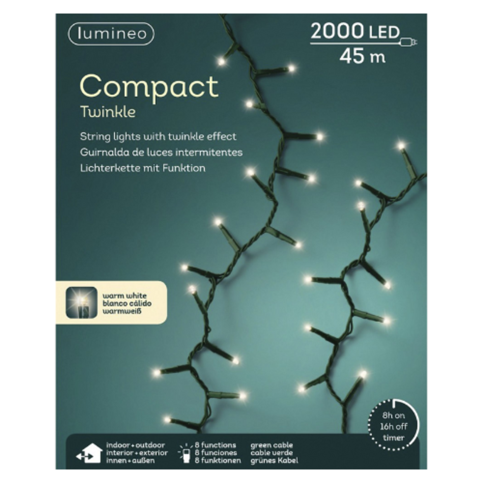 Lumineo Lumineo - Compact - Warm White - 2000 LED / 45m