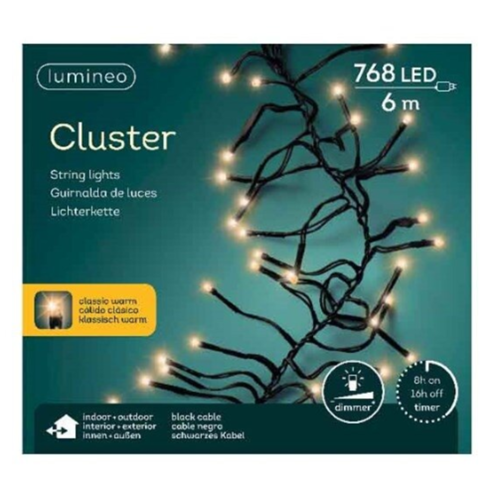 Lumineo - Cluster - Warm White - 768 LED / 6m