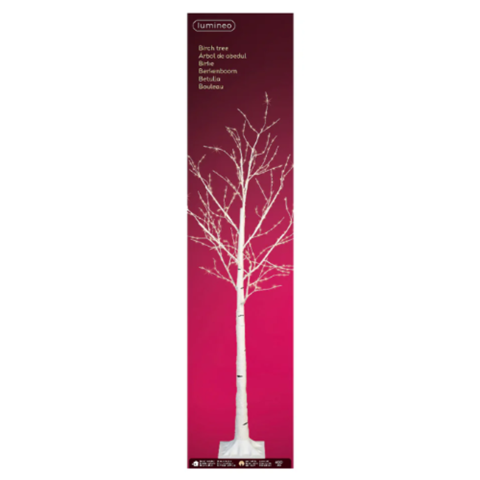 Lumineo LED Pre-lit Birch Tree 240cm