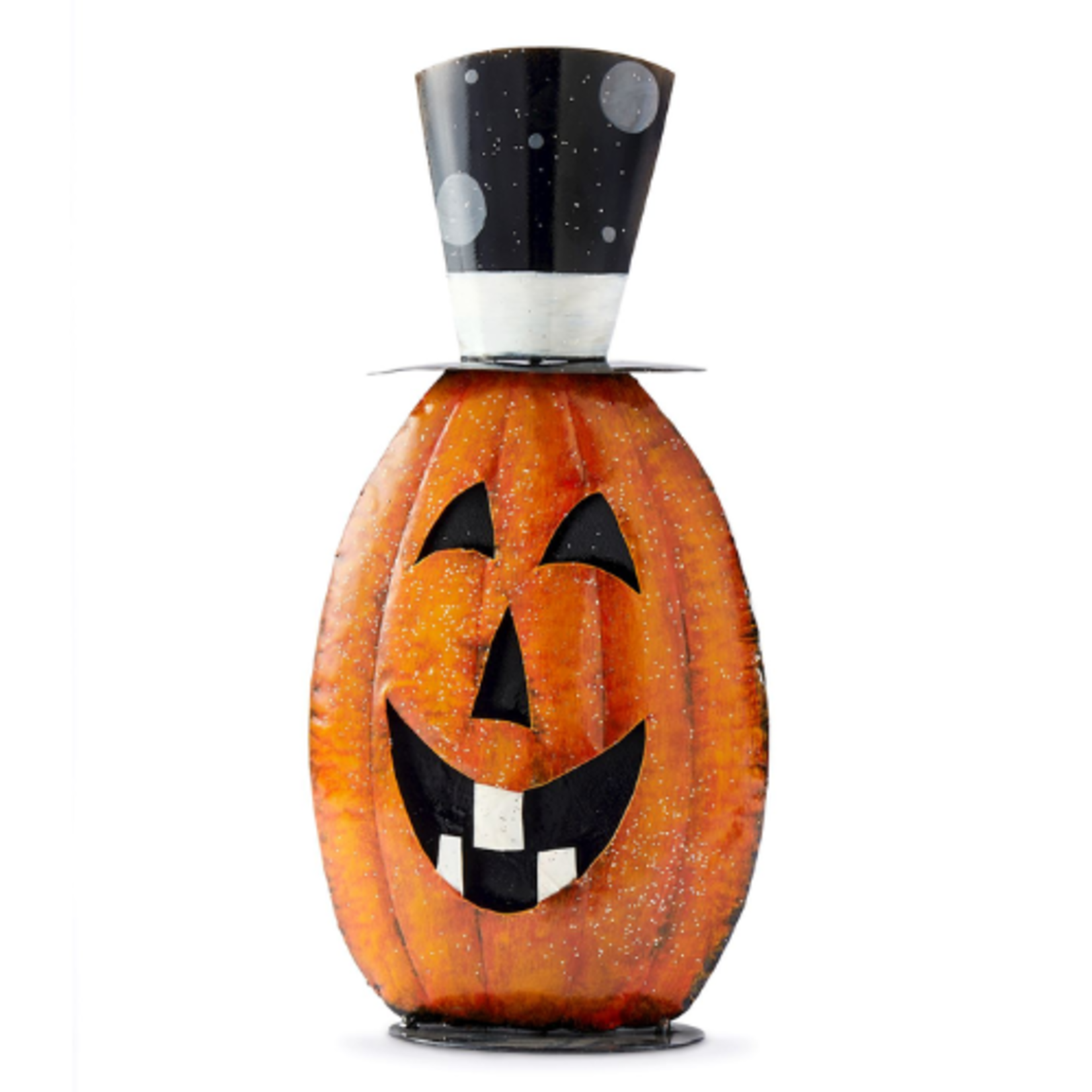 Jack-O-Lantern In Top Hat Halloween Decor