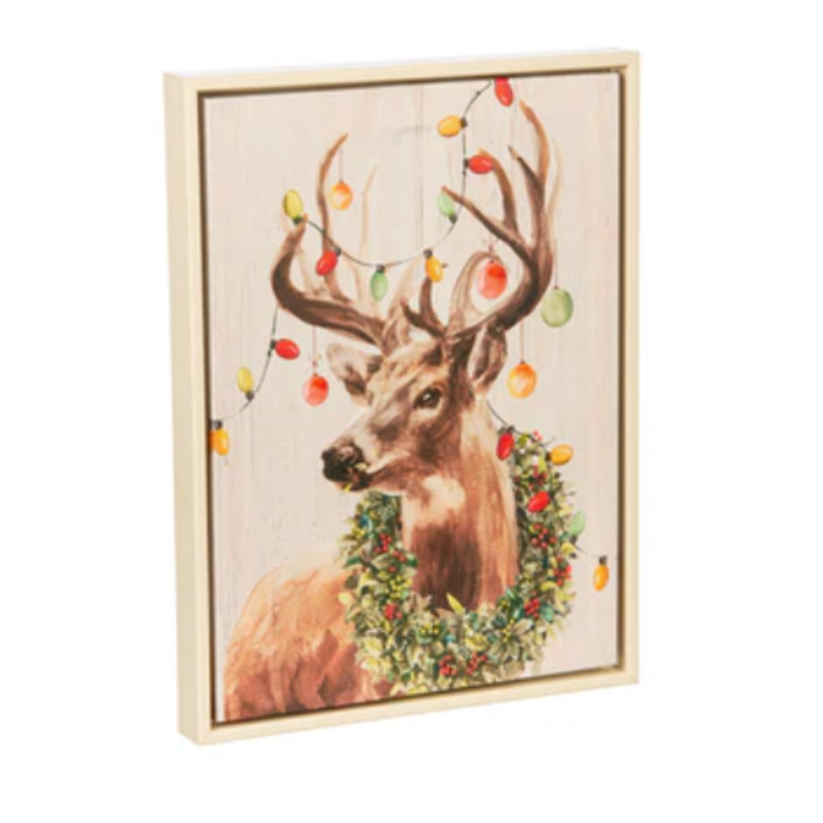 Evergreen Enterprises LED Christmas Canvas w/ White Frame