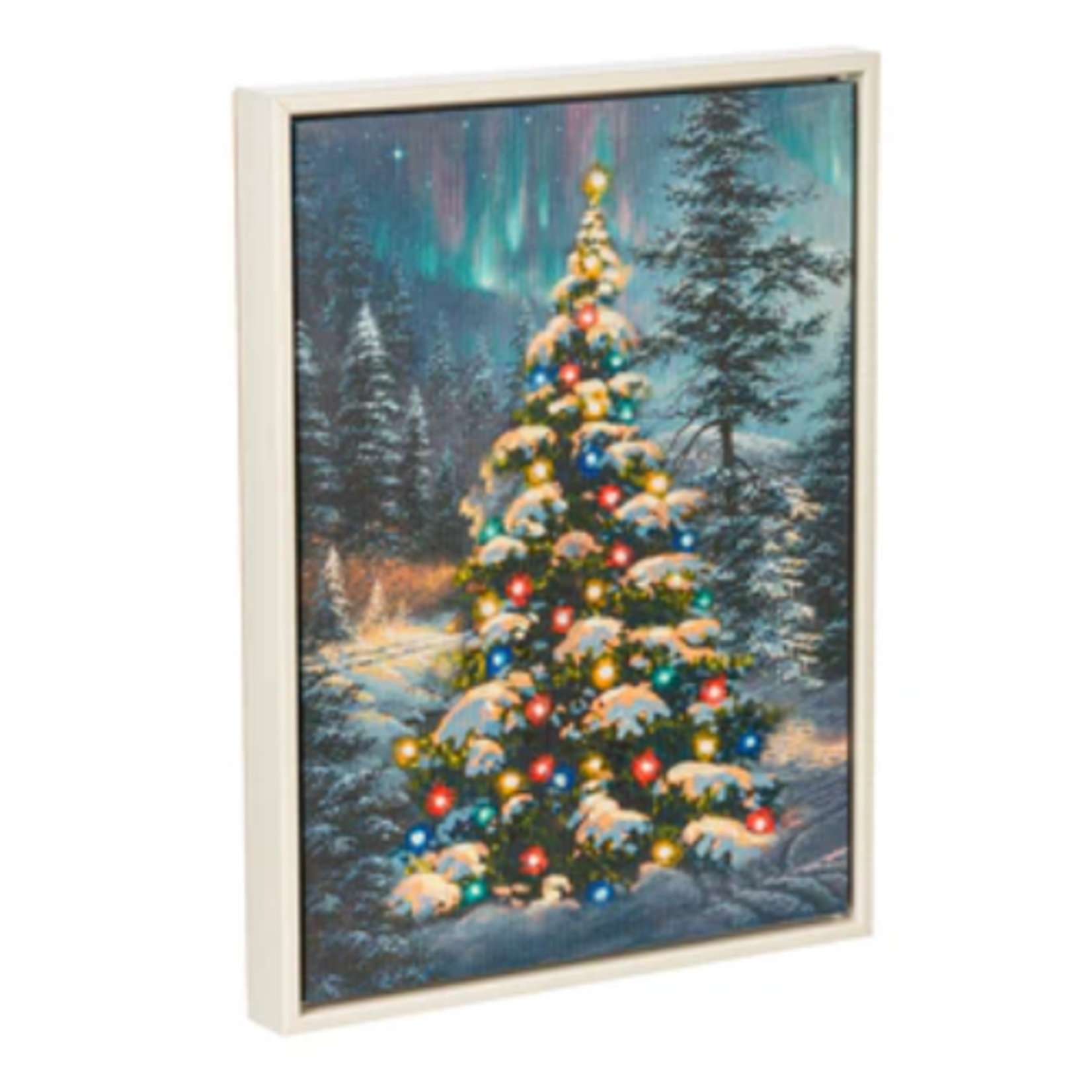 Evergreen Enterprises LED Christmas Canvas w/ White Frame