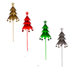 Christmas Tree Metal Mini Garden Stake