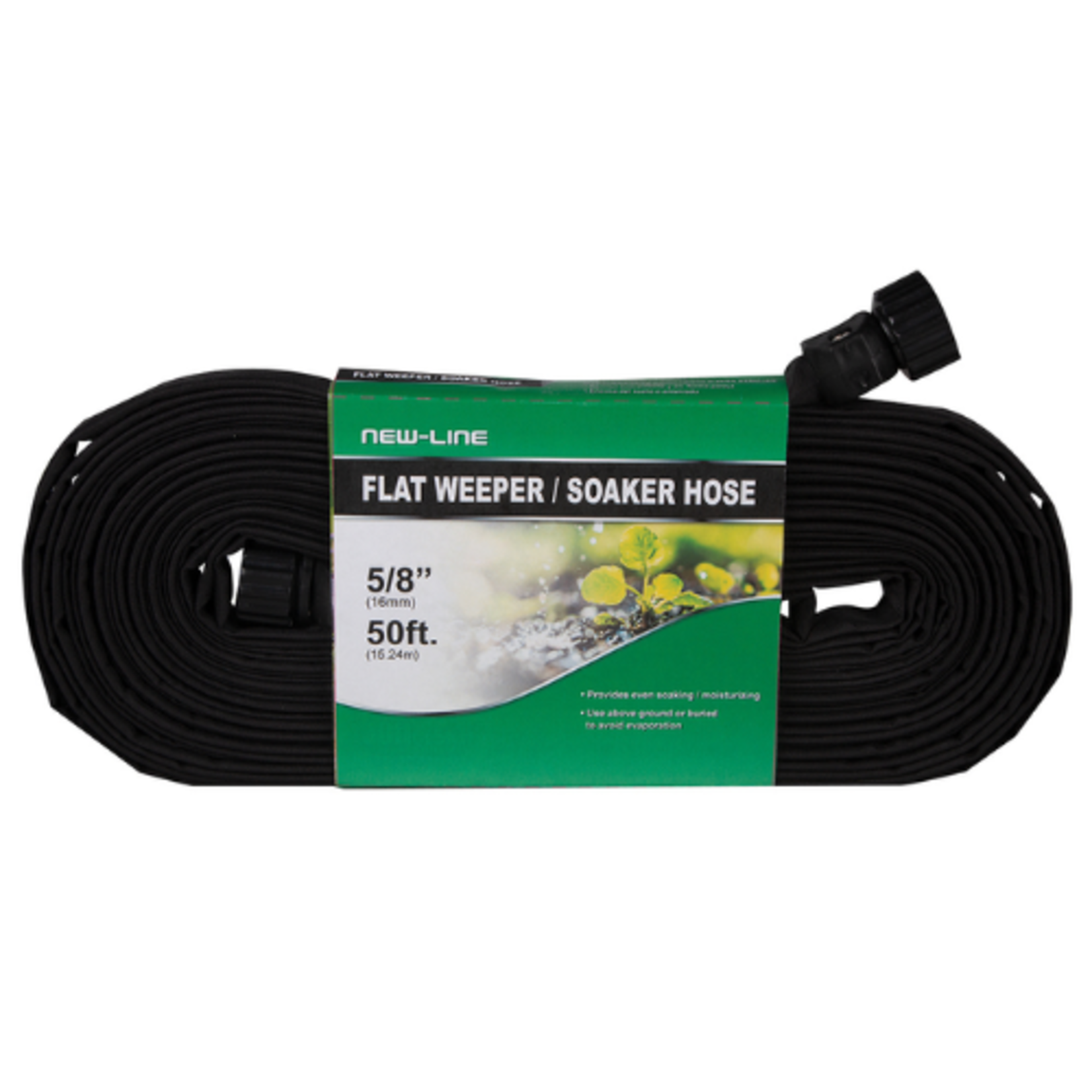 New Line New Line - Flat Weeper Hose - Black - 5/8" x 25'