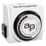 Autopilot - Dual Outlet Analog Grounded Timer 1725W, 15A, 15-Minutes On/Off, 24 Hour