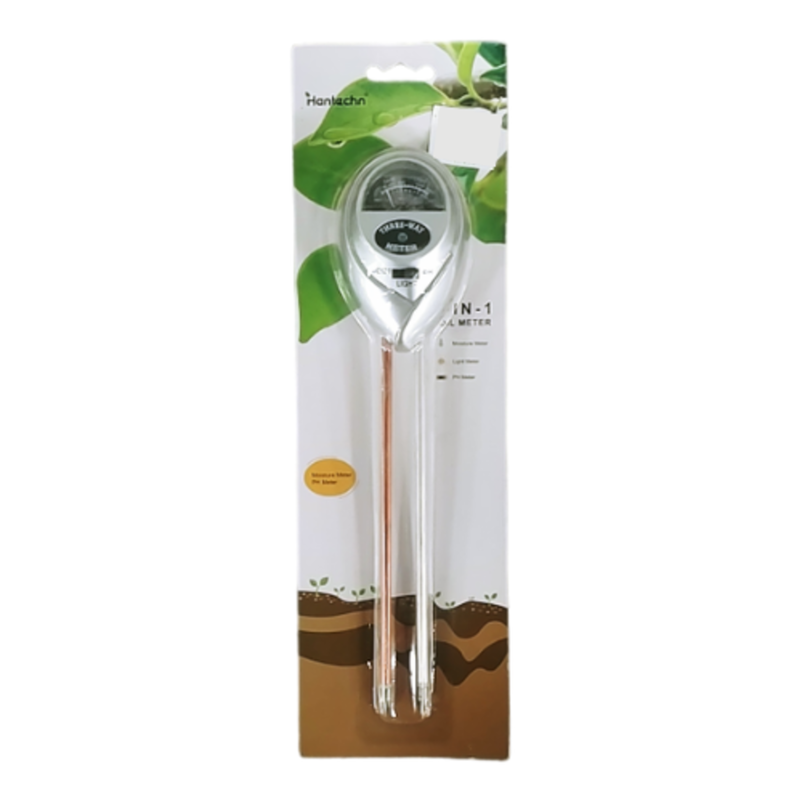 Hantechn - 3 in 1 Soil Meter (Moisture, Light, pH)