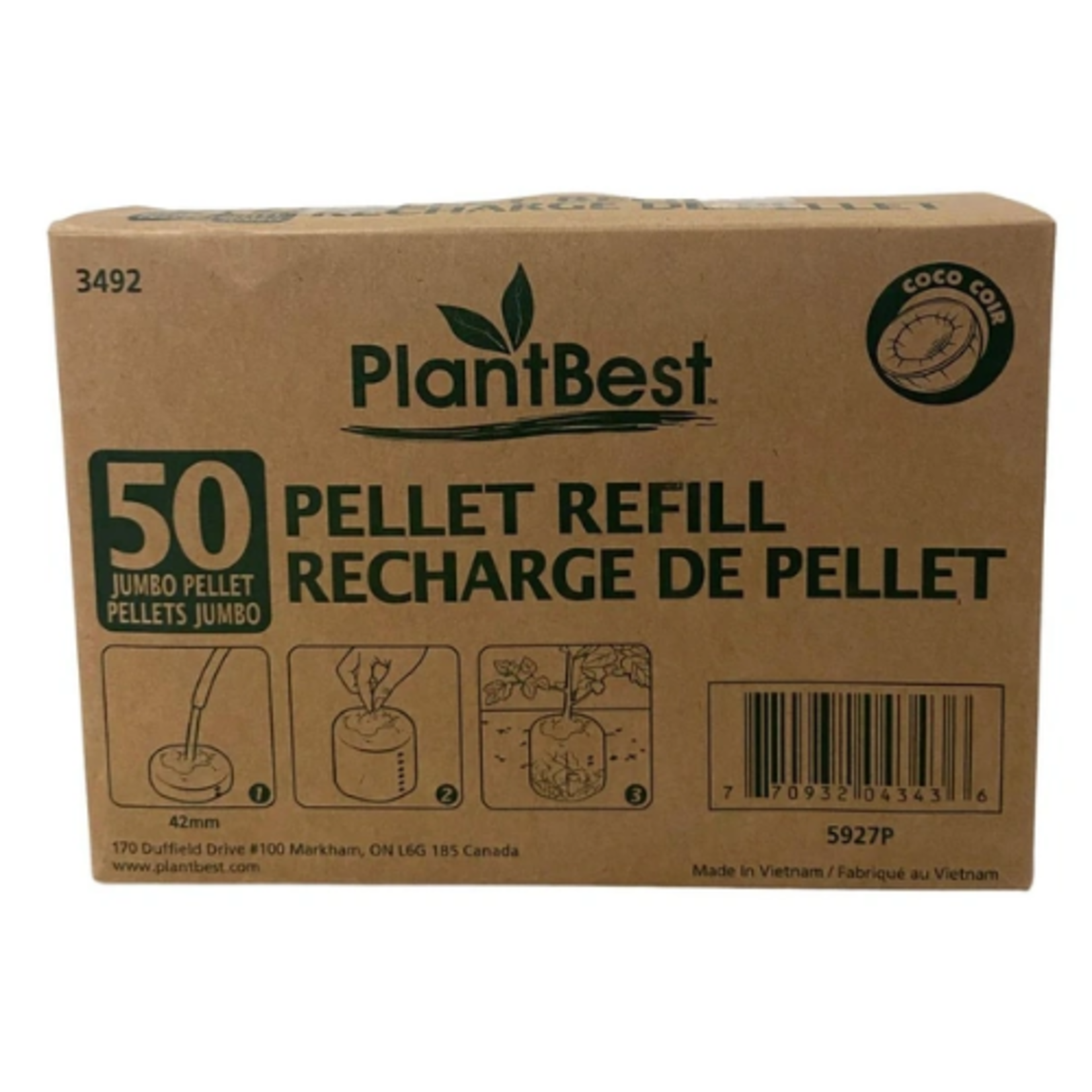 PlantBest PlantBest - 50 42mm Coconut Coir Pellet Refill