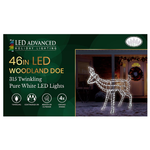 Woodland Doe - 315 Pure White LED - White Frame - 46"