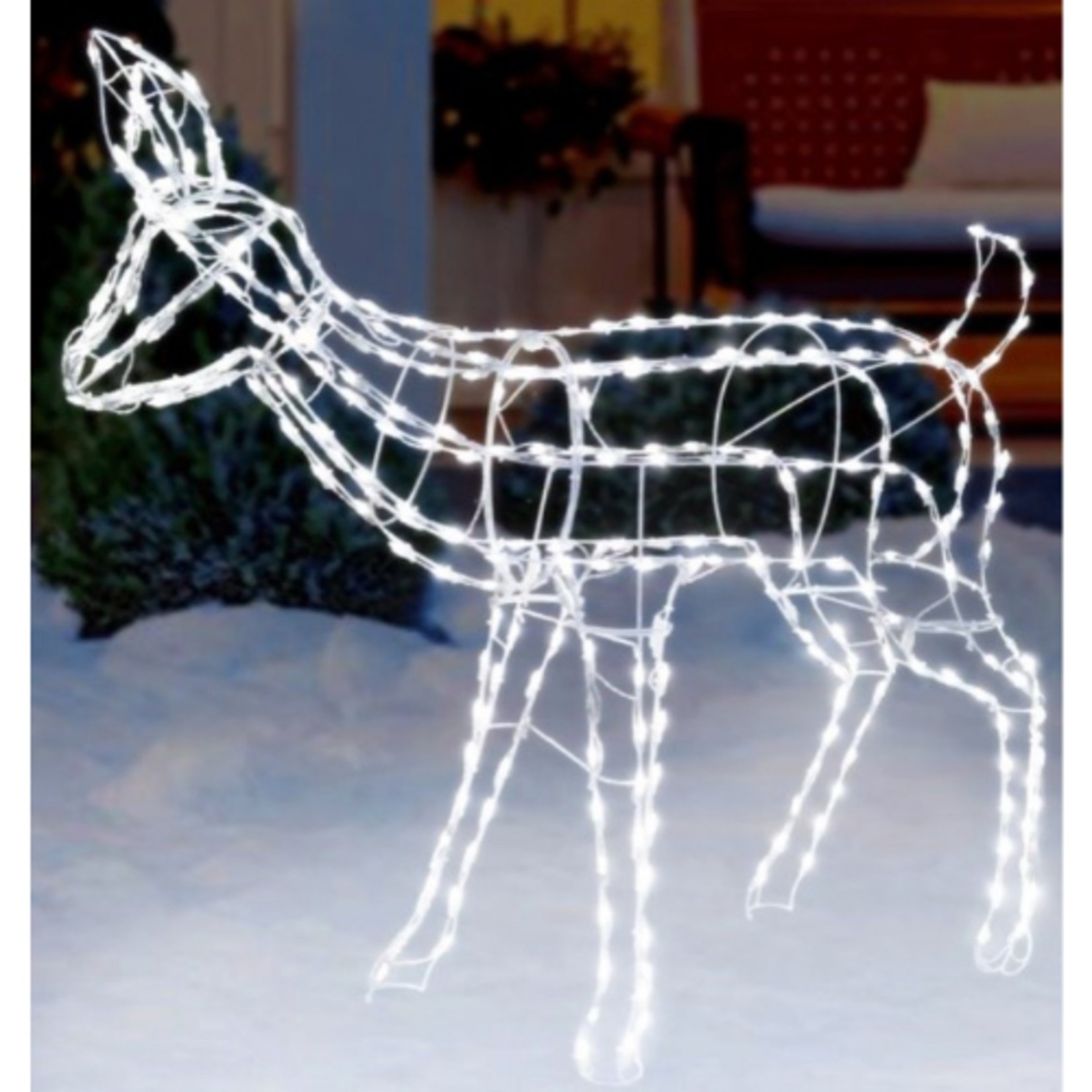 Woodland Doe - 315 Pure White LED - White Frame - 46"