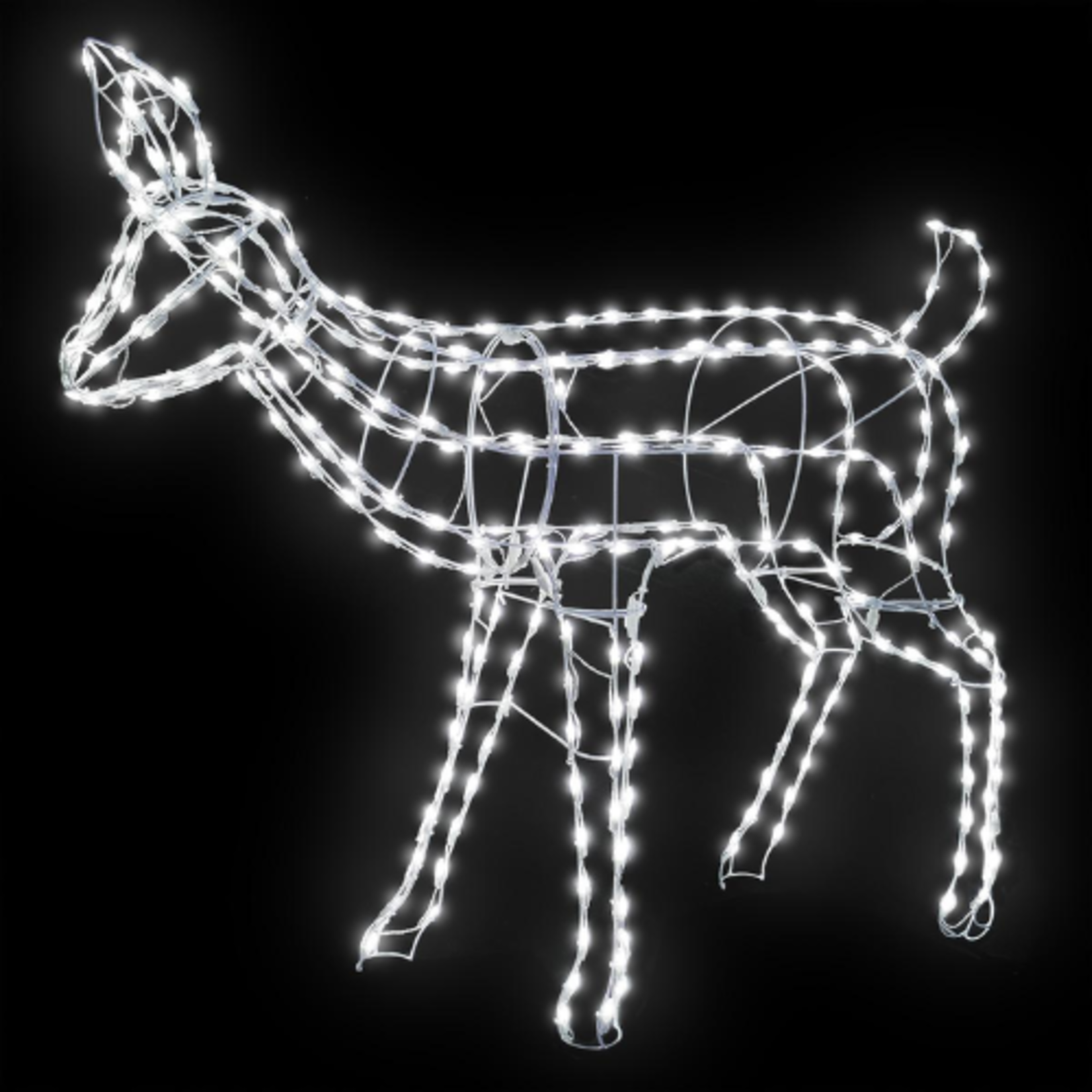Woodland Doe - 315 Pure White LED - White Frame - 46"