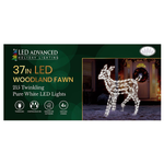 Woodland Fawn - 215 Pure White LED - White Frame - 37"