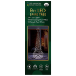 Starry Spire Tree - 660 Pure White LED - Green Frame - 9'
