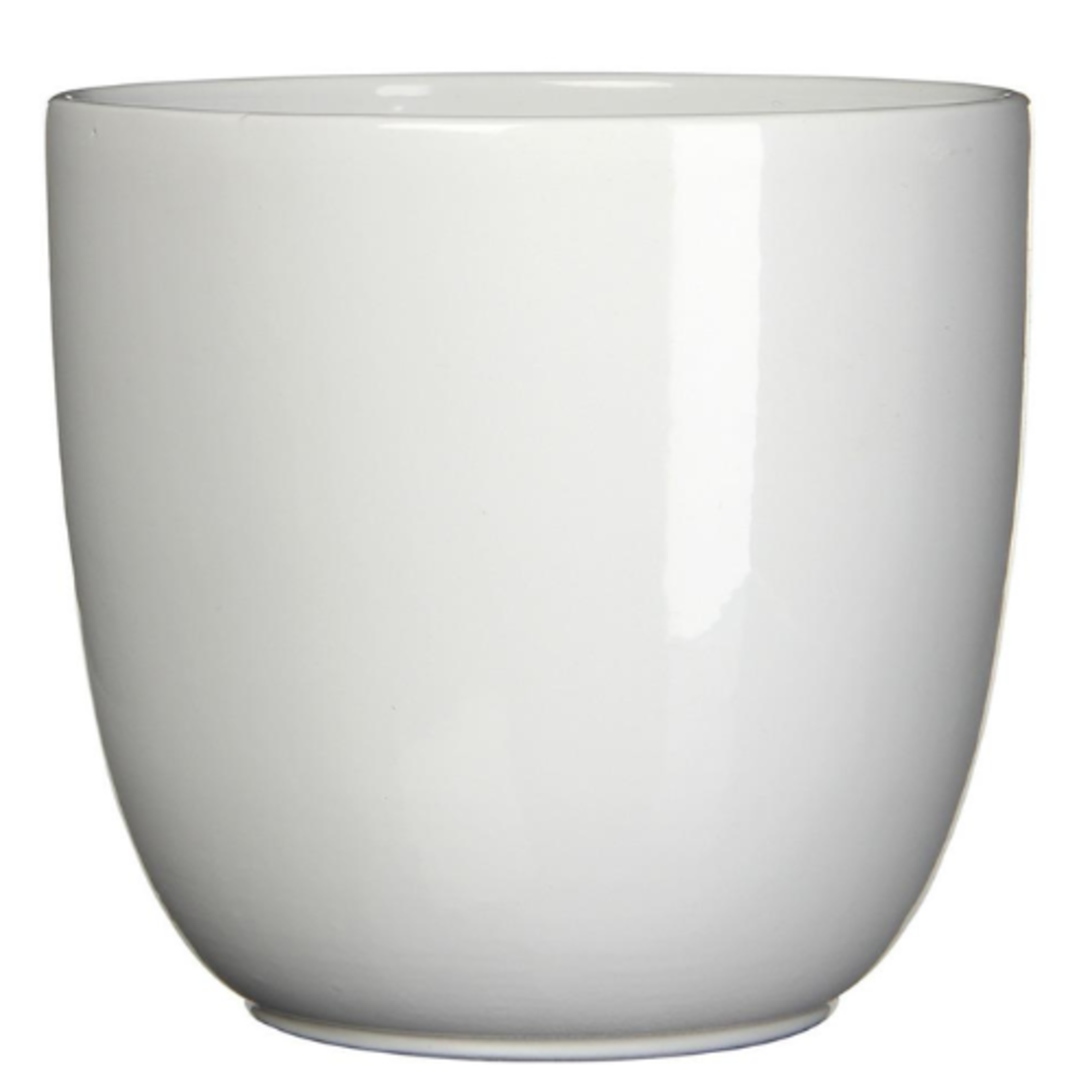 Mica Decor - Tusca Pot Cover - White (Gloss)