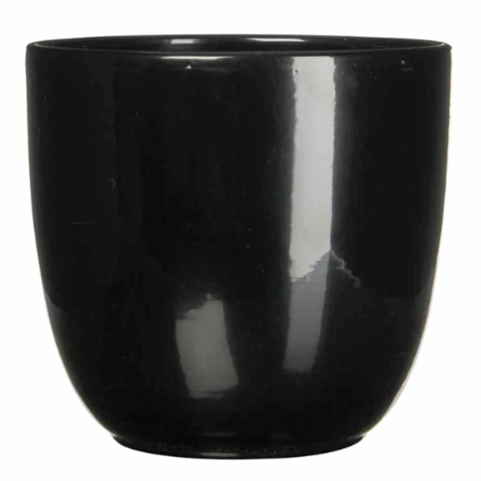 Mica Decor - Tusca Pot Cover - Black (Gloss)