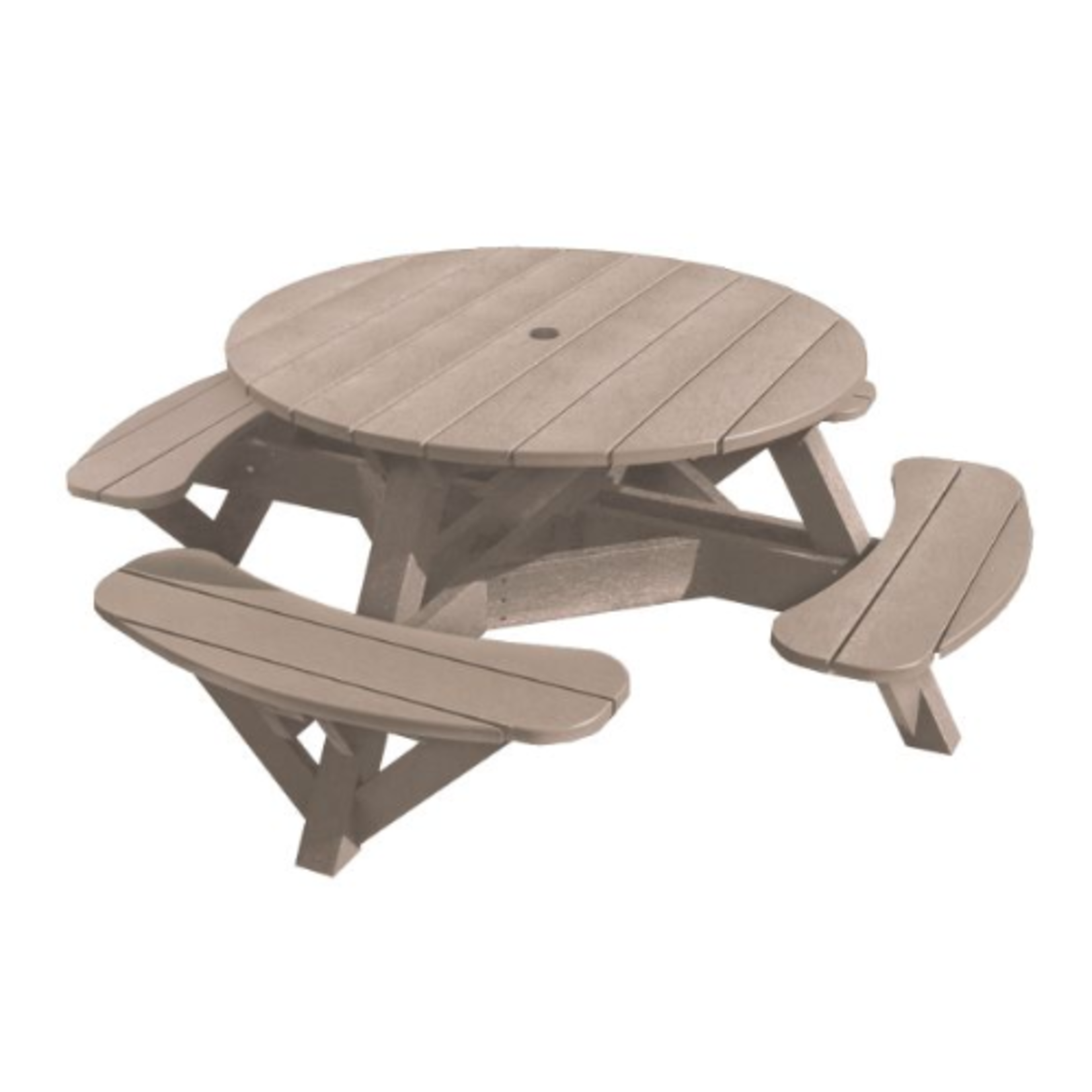 C.R. Plastics C.R. Plastic - 51" Round Picnic Table