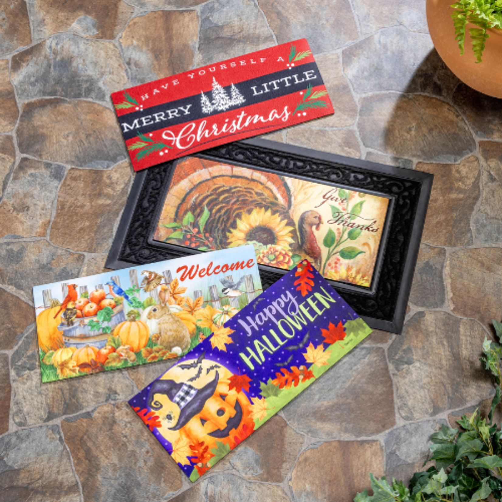 Welcome Sassafras Mat Tray