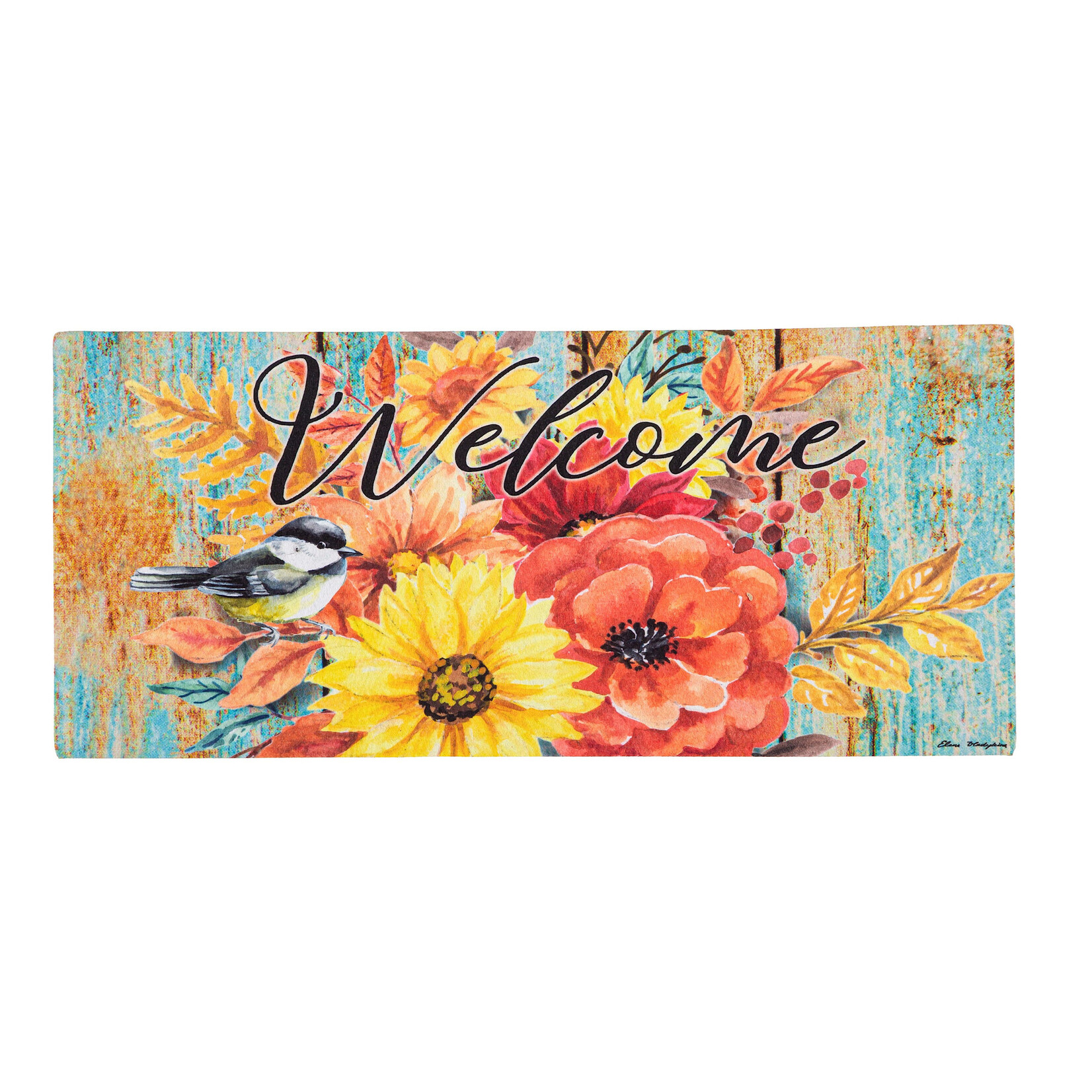 Evergreen Enterprises Sassafras Switch Mat - Fall Welcome Boots