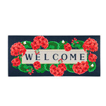 Sassafras Switch Mat - Geraniums Welcome
