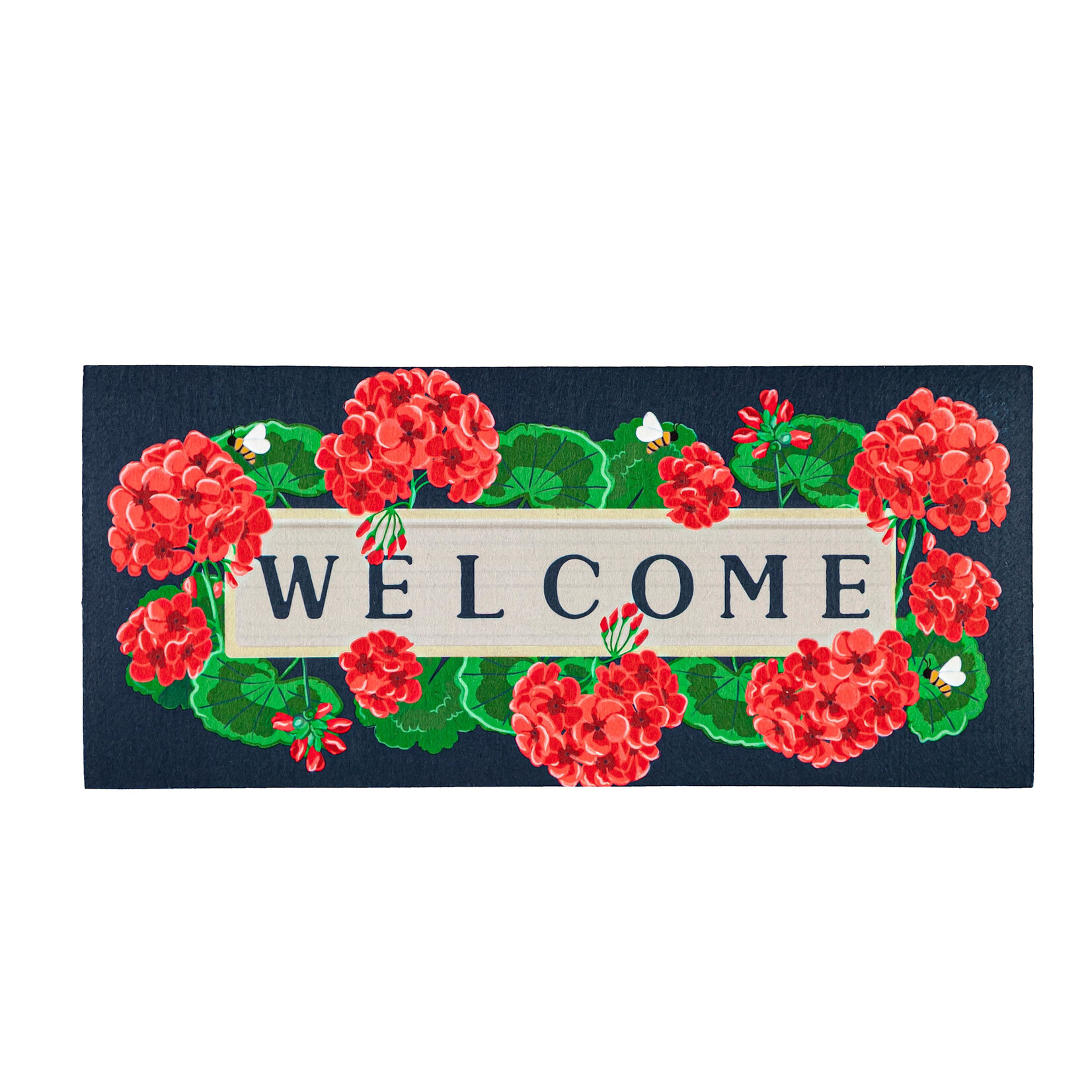 Sassafras Switch Mat - Geraniums Welcome