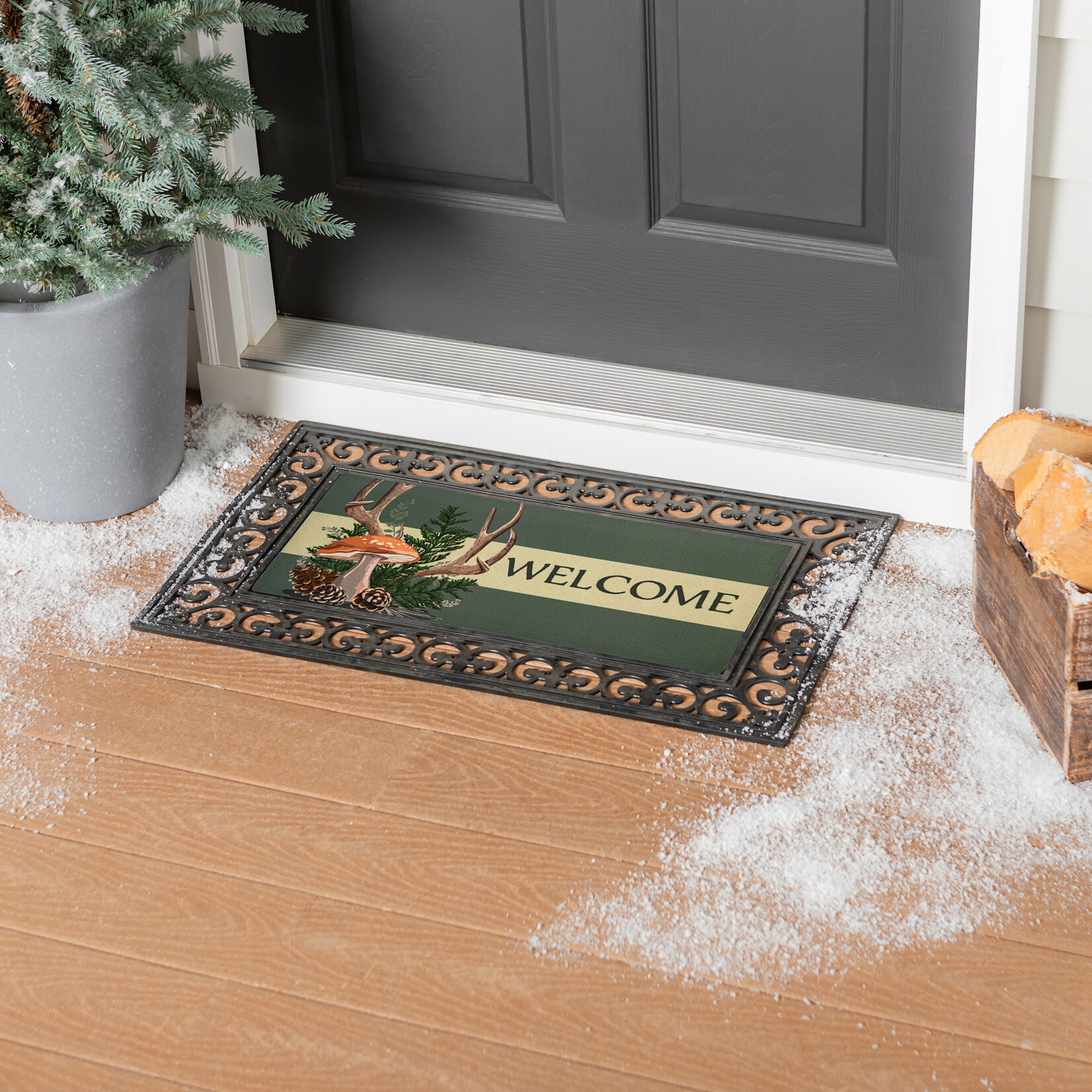 Sassafras Switch Mat - Winter Woodland Welcome