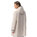 Joseph Ribkoff Memory Hooded Trapeze Coat